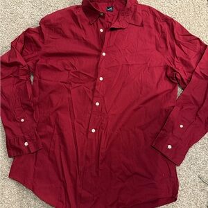JA Red Button-Up Shirt